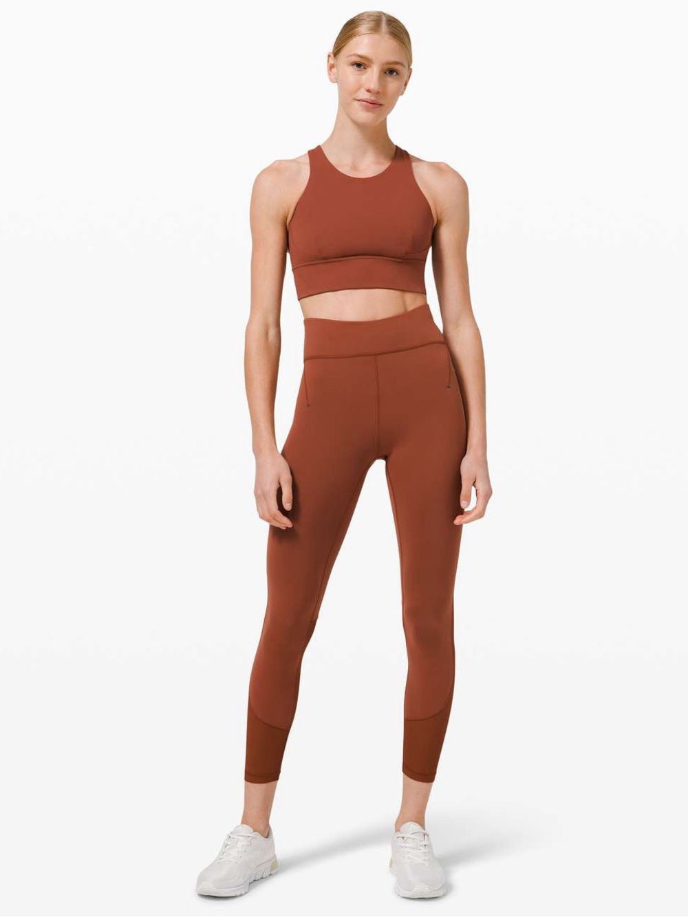 Lululemon Everlux and Mesh High-Rise Tight 25"
Dark Terracotta Size 6